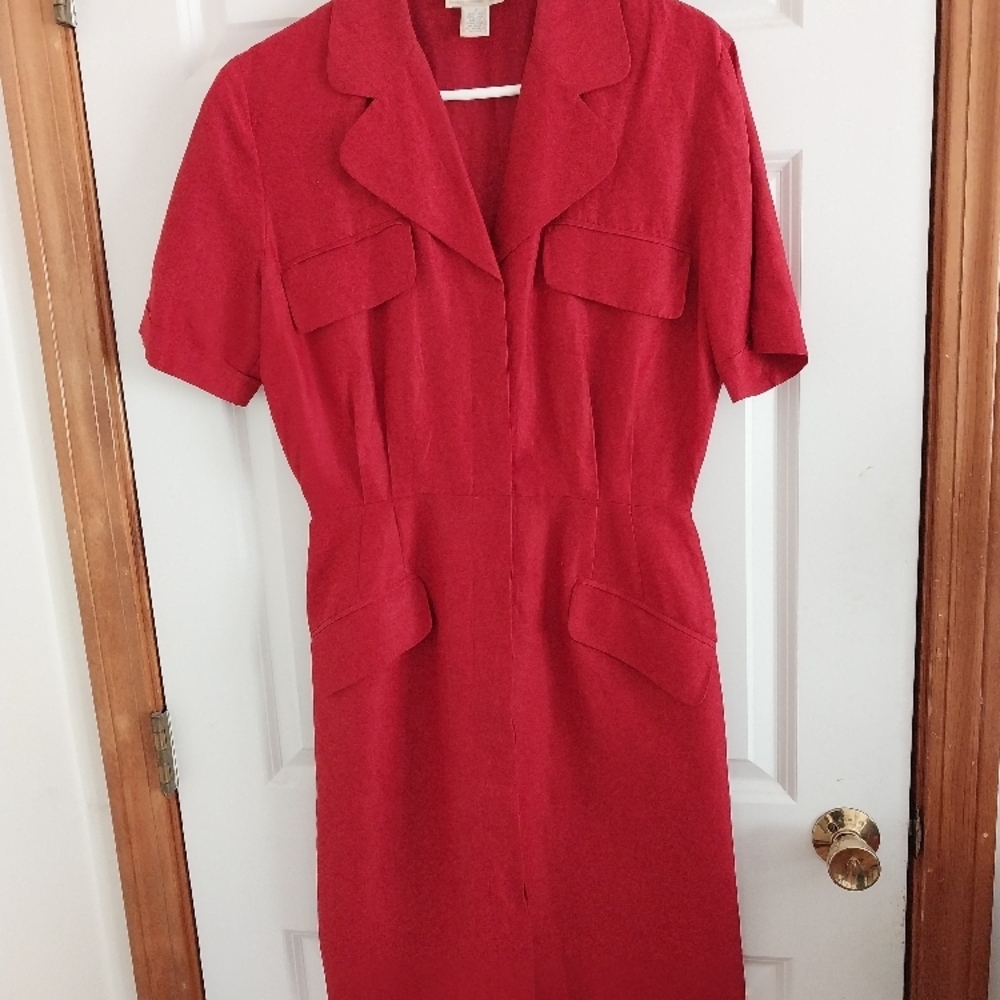 Elegant Red Women's Dress